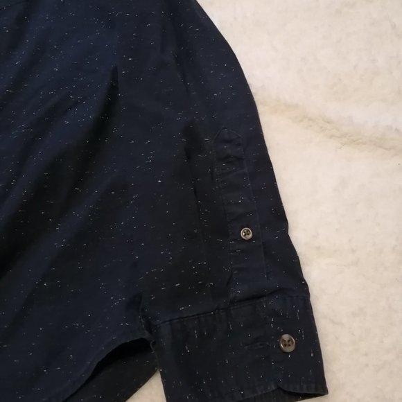 Old Navy, size M, navy blue button-down shirt - Picture 2 of 8
